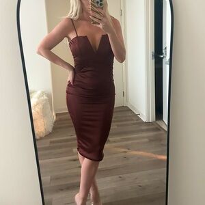 Oh Polly Satin Dress